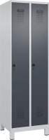 Garderobenschrank EVOLO
mit 100 mm hohen Füßen
RAL 7035/7016, 2 Abteile