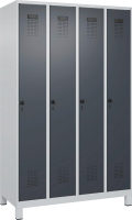 Garderobenschrank EVOLO
mit 100 mm hohen Füßen
RAL 7035/7016, 4 Abteile