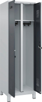S/W-Gard.-Schrank EVOLO
mit 100 mm hohen Füßen
RAL 7035/7016, 2 Abteile