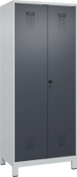 S/W-Gard.-Schrank EVOLO
mit 100 mm hohen Füßen
RAL 7035/7016, 2 Abteile