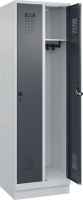 Garderobenschrank EVOLO
mit 100 mm hohem Sockel
RAL 7035/7016, 2 Abteile