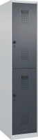 Doppelst. Schrank EVOLO
bodenstehend
RAL7035/7016, 1x2Abteile