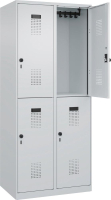 Doppelst. Schrank EVOLO
bodenstehend
RAL7035/7035, 2x2Abteile