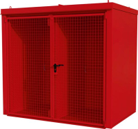 Gasflaschen-Container
GFC-B/W M3,
lackiert, Feuerrot