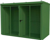 Gasflaschen-Container
GFC-B/W M4,
lackiert, Resedagrün