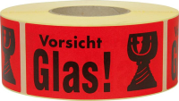 Hinweis Etiketten
Vorsicht Glas
1.000 Stk/Rolle