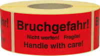 Hinweis Etiketten
Bruchgefahr
1.000 Stk/Rolle