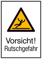 Warnschild Aluminium
B262xH371 mm
Vorsicht Rutschgefahr