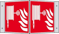 Brandschutzschild Alu
B200xH200 mm Winkel
Löschschlauch