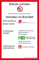 Verbotsschild Aluminium
B200xH300 mm
Brandschutzverordnung