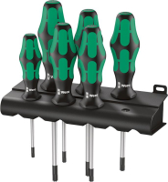 WERA TORX-Schraubendr.-Satz
6-tlg. TX10-40 
m. sw. Wandhalter - P5908.0005