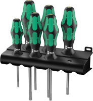 WERA TORX-Festh.-Schraubendr.- 
Satz 6-tlg. TX10-40 
m. sw. Wandhalter - P5904.0100