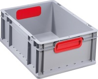 EuroBox 417,400x300x170mm
Griffe geschl.,grau/rot
