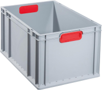 EuroBox 632,600x400x320mm
Griffe geschl.,grau/rot