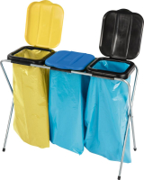 Abfallsamml. 3x120 l
m.Deckel gelb/blau/schw