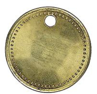 Mess.-Werkzeugmarke gelocht
27 mm rund  P9755.0005