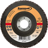 FORMAT-Schleifmopteller ZK
125 mm K40 gewölbt  P8273.0040
universell f. Metallbearb.