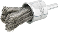 FORMAT-Stahldraht-Pinselbürste
rostfrei gezopft Dm. 20mm/
Schaftdm. 6mm  P7047.0020