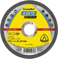 Trennscheibe A60TZ
115x1,0mm gera. Klingspor