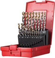 Spiralbohrer Set 1-10mm
x0,5 in A002 in Box
118G Typ N 4xD 19tlg.
Tin Tip A095201 Dormer