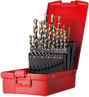 Spiralbohrer Set 1-10,5mm
x0,5+KL A002 in Box
118G Typ N 4xD 24tlg.
Tin Tip A095200 Dormer