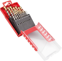 Spiralbohrer Set 1-10mm
x0,5 A002 in Box
118G Typ N 4xD 19tlg.
Tin Tip A087201 Dormer
