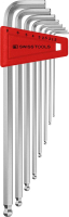 Winkelschraubendreher-
Satz im Kunststoffhalter
8-teilig 1,5-8mm lang
Kugelkopf PB Swiss Tools