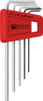 Winkelschraubendreher-
Satz im Kunststoffhalter
5-teilig 0,71-2mm
PB Swiss Tools
