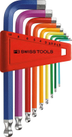 Winkelschraubendreher-
Satz im Kunststoffhalter
9-teilig 1,5-10mm Rainbow
Kugelkopf PB Swiss Tools