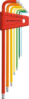 Winkelschraubendreher-
Satz im Kunststoffhalter
7-teilig 1,5-6mm Rainbow
Kugelkopf PB Swiss Tools