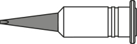 Ersatz-Lötspitze meißelförmig
gerade vern. 1.0 mm P9153.0100
(f. Gaslötset INDEPENDENT 100)