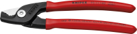 Kabelschere mit
Kunststoff-Griffen 160mm
schlanke Kopfform
KNIPEX