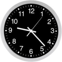 Quarz-Wanduhr D300 eleg.
Ziffernblatt sw, Zahlen