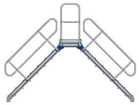 Überstieg 45G
4 Stufen 1000 mm breit
Höhe 0,74 m
