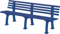 Gartenbank JUIST
4-Sitzer Länge 2000 mm
blau