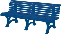 Gartenbank BORKUM
4-Sitzer Länge 2000 mm
blau
