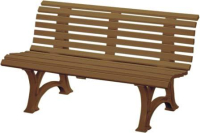 Gartenbank HELGOLAND
3-Sitzer Länge 1500 mm
braun