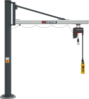 Säulen-Schwenkkran US
125 kg 2910 mm m.E-Zug