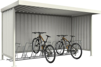 Rückwand
aus Trapezblech
RAL 9002 grauweiß für