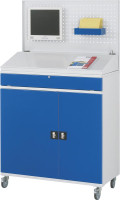 Computer-Schrank
B1100xT520xH1895 mm
RAL 7035/5010 mobil