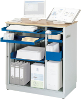 Computer-Tisch
B1030xT660xH1100 mm
RAL 7035/5010 stationär