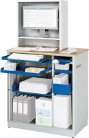 Computer-Tisch
B1030xT660xH1810 mm
RAL 7035/5010 stationär