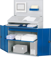 Computer-Schrank
B1100xT520xH1770 mm
RAL 7035/5010 stationär