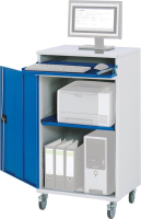Computer-Schrank
B650xT520xH1185 mm
RAL 7035/5010 mobil
