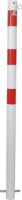 Absperrpfosten rot/weiß
H1400xD76 mm 1 Öse
zum Einbetonieren