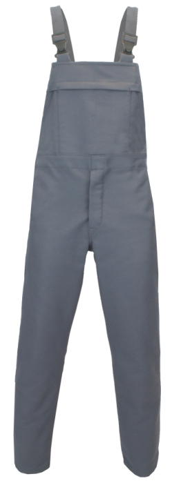 PROBAN Schweißer-Schutz-
Latzhose grau geprüft nach 
EN ISO 11611, EN ISO 11612 - Detail 1