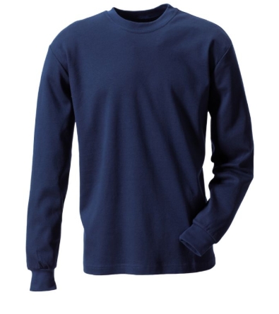 MULTINORM Langarm-T-Shirt 
marineblau*
EN ISO 11612/ EN 1149 / IEC61482 - Detail 1