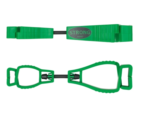 Handschuh-Clip grün
aus Kunststoff* - Detail 1