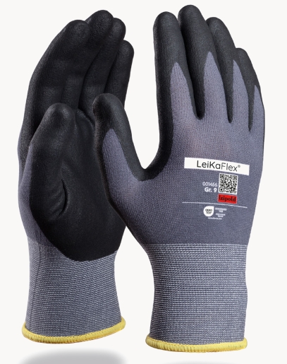 Nitril-Feinstrickhandschuh 
LeikaFlex - EN 388 / 21420
mit Mikroschaum-Beschichtung - Detail 1