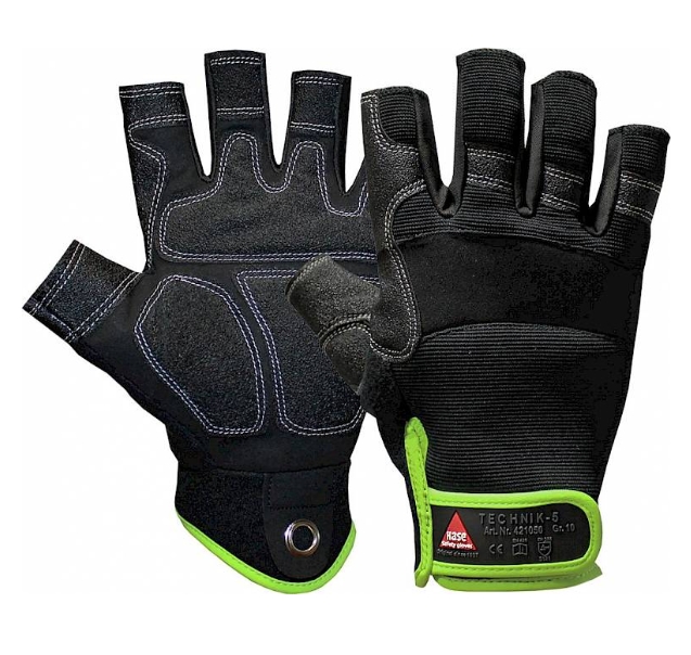 Mechanical-Schutzhandschuh
TECHNIK 5* - schwarz 
EN 388 / EN 21420 - Detail 1